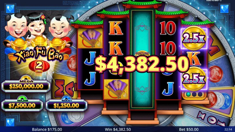 Xiao Fu Bao 2 - bonus game win